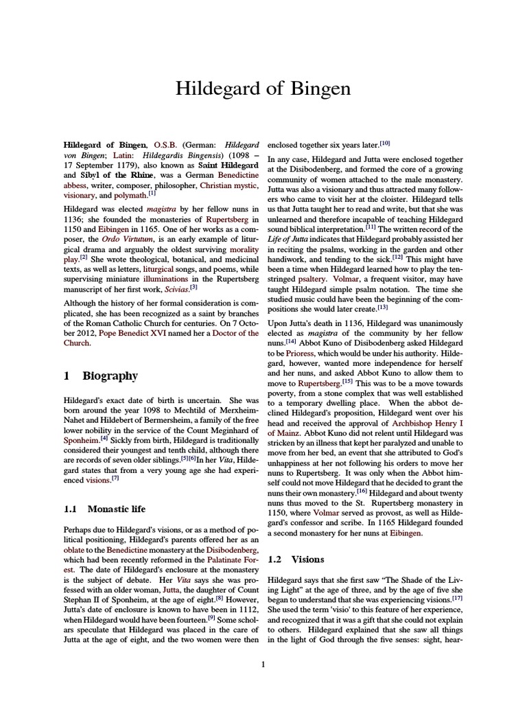 Hildegard Of Bingen - 