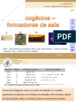 Propriedades e reatividade dos halogênios