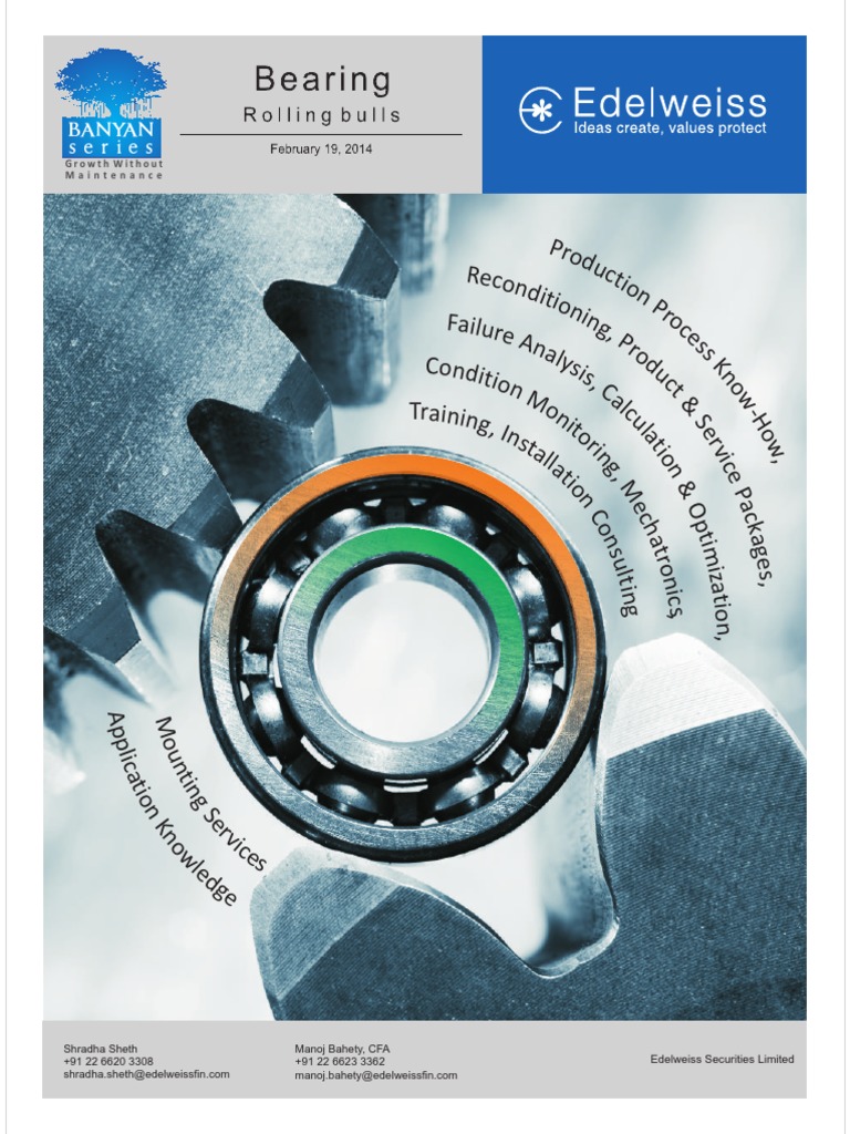 Bearings Sector 140221 Edelweiss Initiating Coverage FAG Bearing SKF
