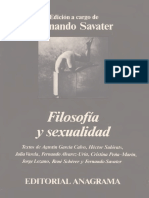 Savater, F. (Ed) - Filosofia y Sexualidad Ed. Anagrama