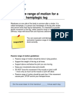 Passive Range of Motion For A Hemiplegic Leg: Turning The Foot Out - Ankle Eversion