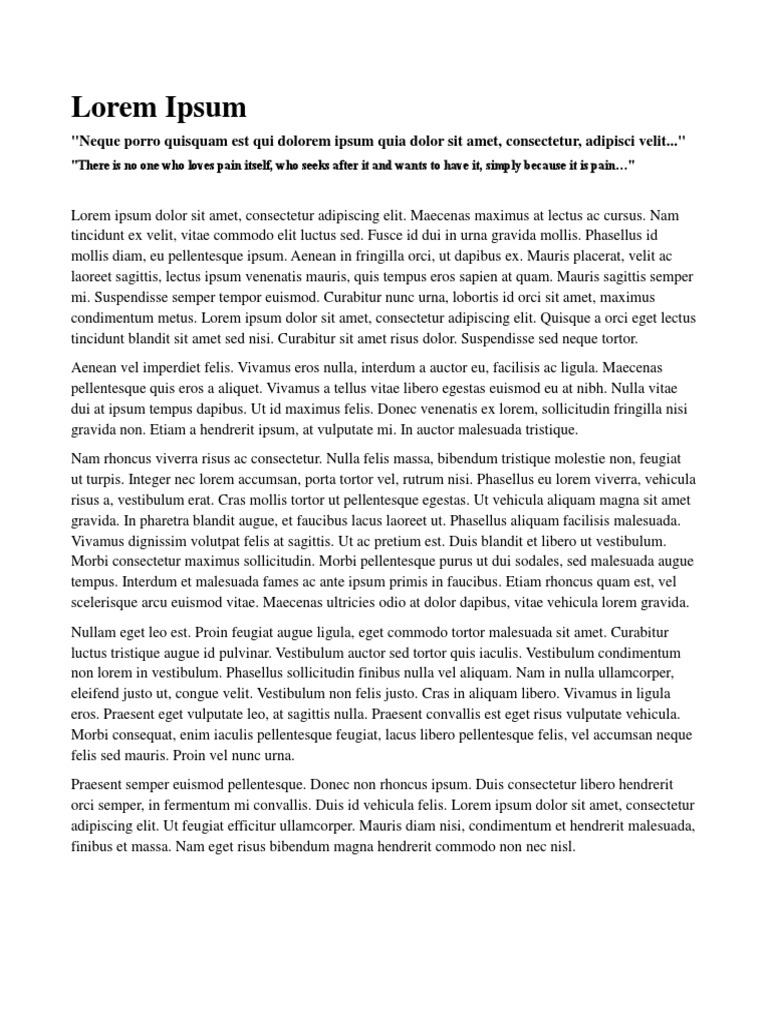 Understanding Lorem Ipsum Text Usage | PDF | Text