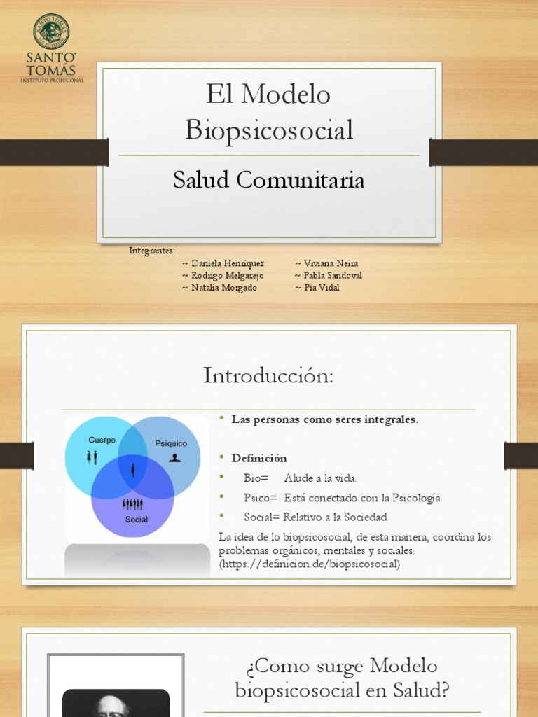 El Modelo Biopsicosocial | PDF | Sicología | Aparición