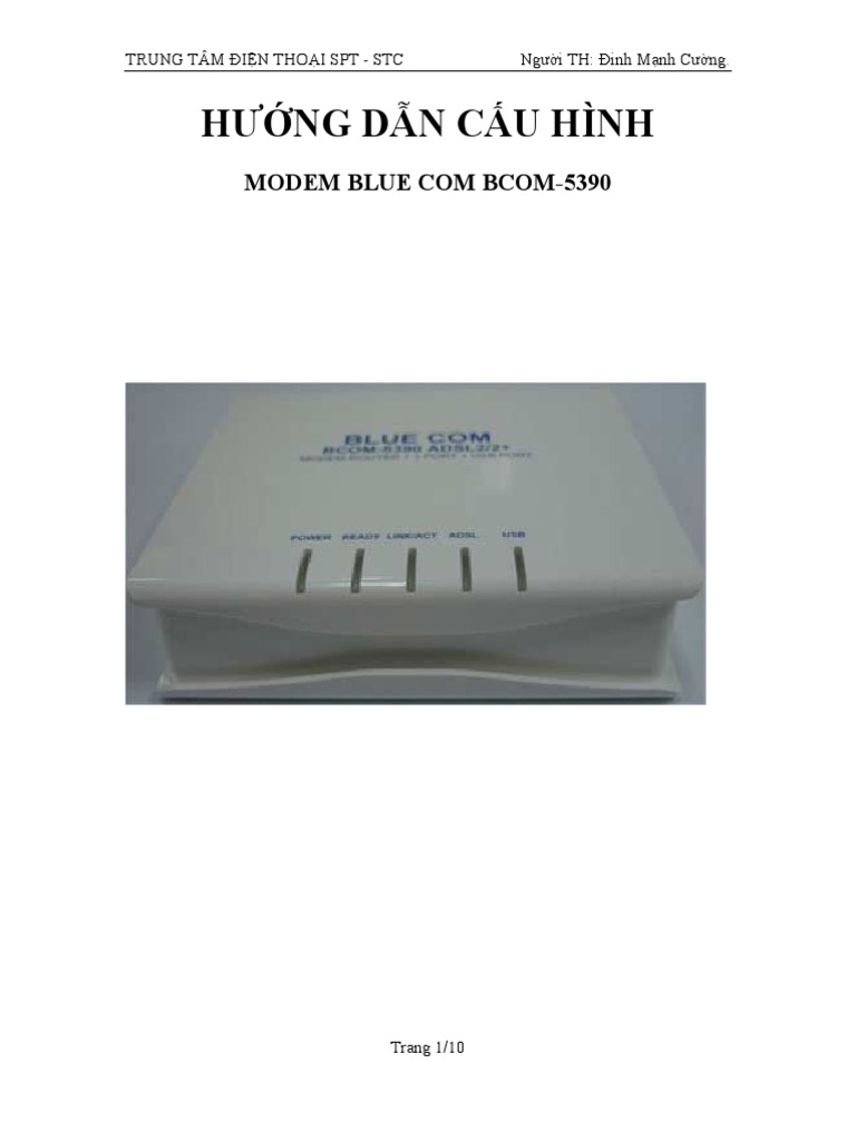 Modem Bluecom | PDF