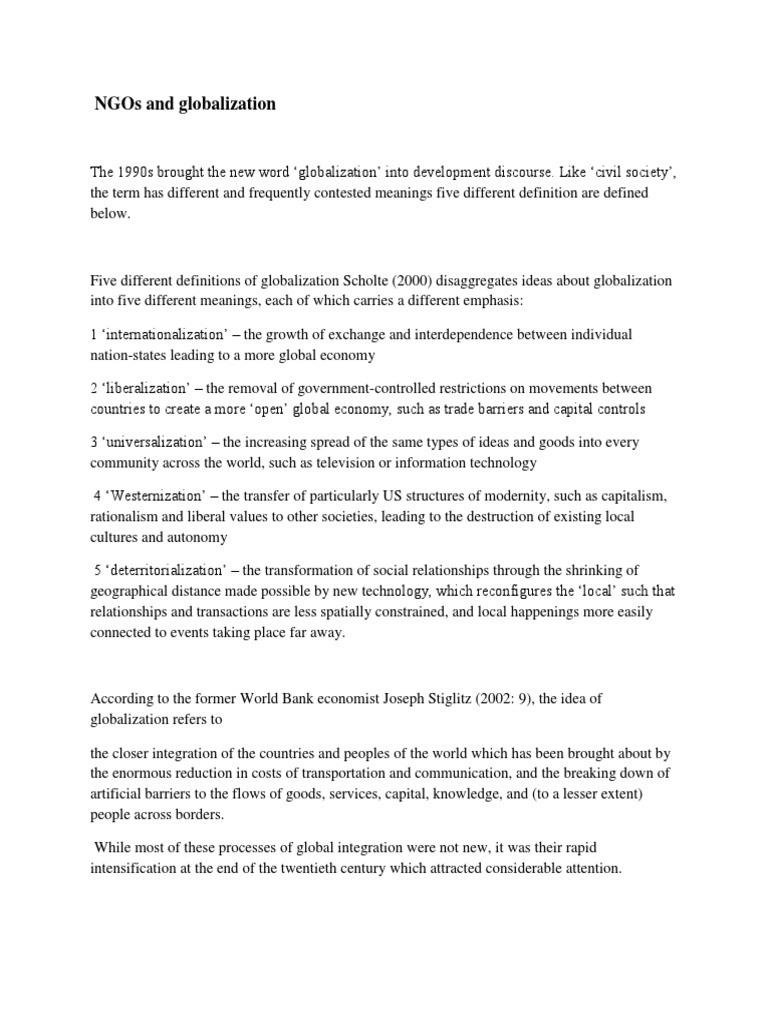 Globalization paper essay picture