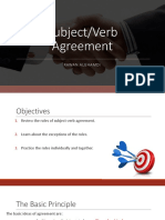 Subject Verb Agreement