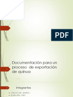Documentación para Un Proceso de Exportación de Quinua