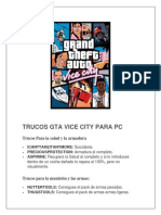 Trucos Gta Vice City para PC