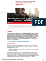 Rescisión y Resolución de Los Contratos - Diferencias y Similitudes - Legis - Pe