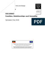 Outline Families SOC20003 2018