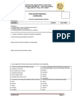 Evaluación mensual de literatura griega clásica