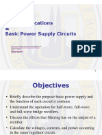 Diode Applications & Basic DC Power Supply Circuits