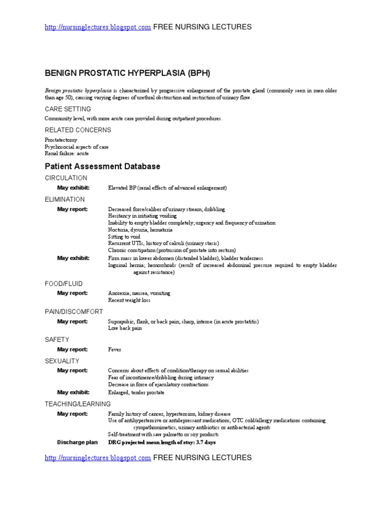 Understanding Benign Prostatic Hyperplasia | PDF | Prostate | Urinary ...
