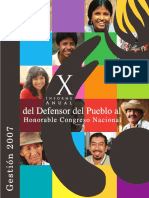X Informe Al Congreso (Del Defensor Del Pueblo PDF