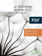 Energy Technology Perspective 2012 Sumary Spanish PDF