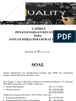 Latihan Penatausahaan Keuangan