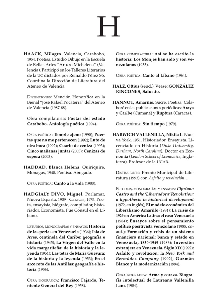Escritores y Poetas Venezolanos | PDF | Poetas | Venezuela