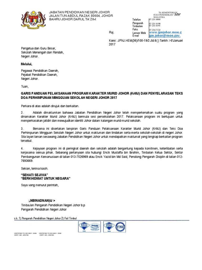Jabatan Pendidikan Negeri Johor Jalan Tun Abdul Razak 80604 Pdf