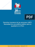 Informe 175 Derechos Humanos de Personas LGBTI