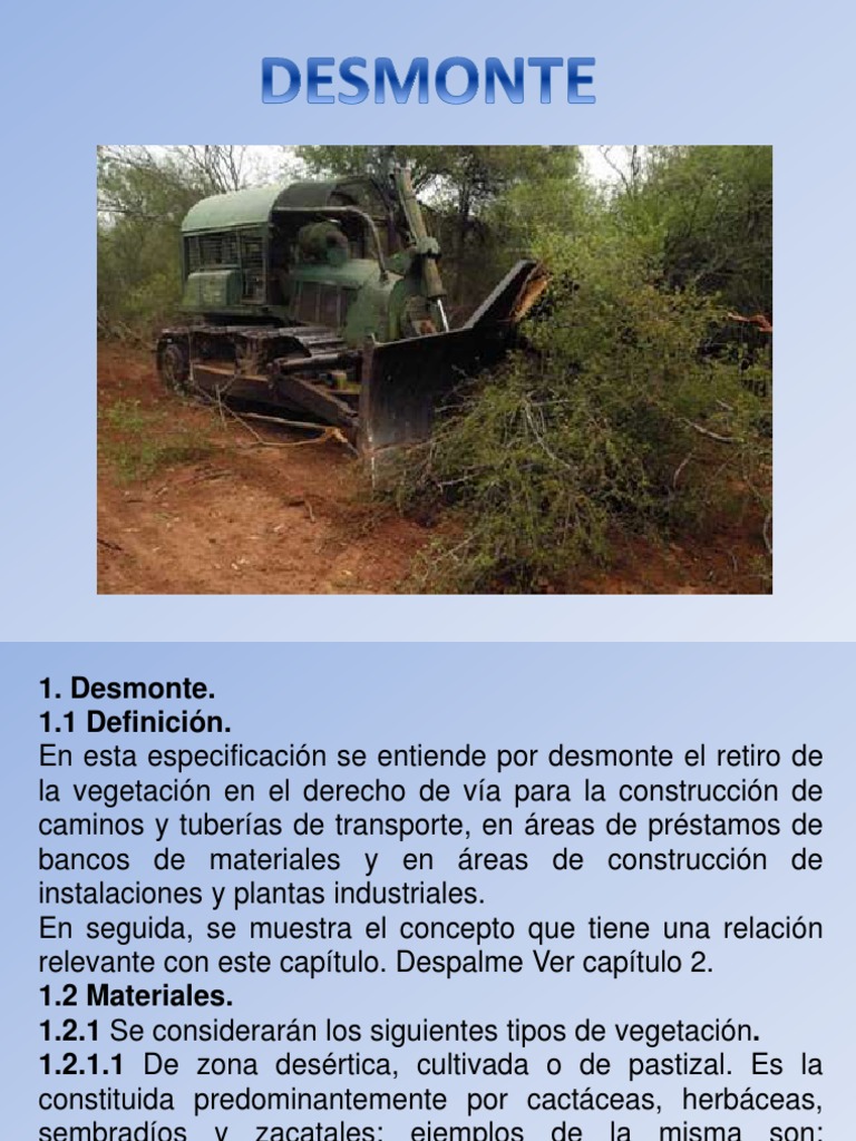 Desmonte 140528083425 Phpapp01 | PDF | Deforestación | Arboles