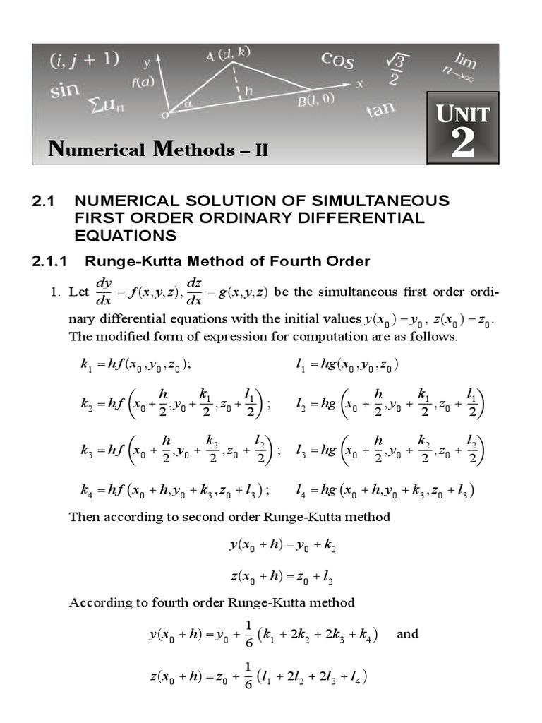 188 Sample Chapter PDF Numerical Analysis Differential Equations