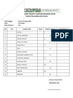 Daftar Hadir Peserta Ujian Akhir Semester