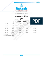 Answers Key: For For For For For PRMO - 2017
