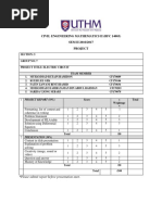 Civil Engineering Mathematics Ii (BFC 14003) SEM II 2016/2017 Project