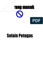 Dilarang Masuk