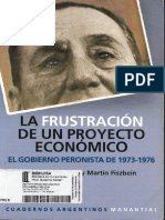 Rougier, Marcelo y Fiszbein, Martín - La Frustración de Un Proyecto Económico. El Gobierno Peronista de 1973-1976 PDF