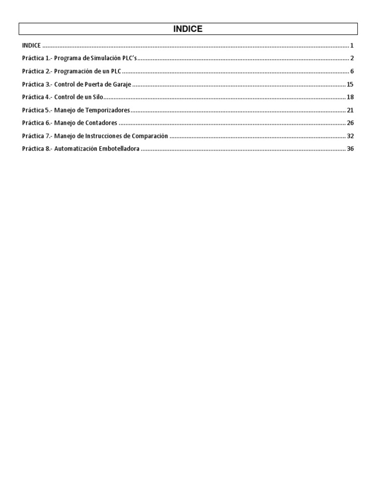 Manual Practicas Plc Pdf Temporizador Controlador Lógico Programable