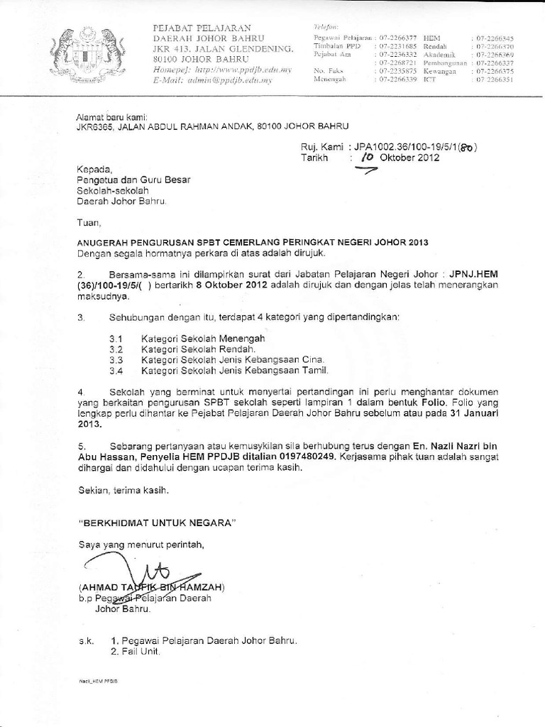 Anugerah Pengurusan SPBT Cemerlang | PDF | Ilmu Sosial | Perjalanan