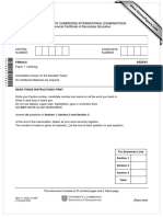 University of Cambridge International Examinations International General Certificate of Secondary Education