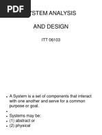 System Analysis and Design