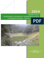 Informe Topografico Quebrada Sahuanay