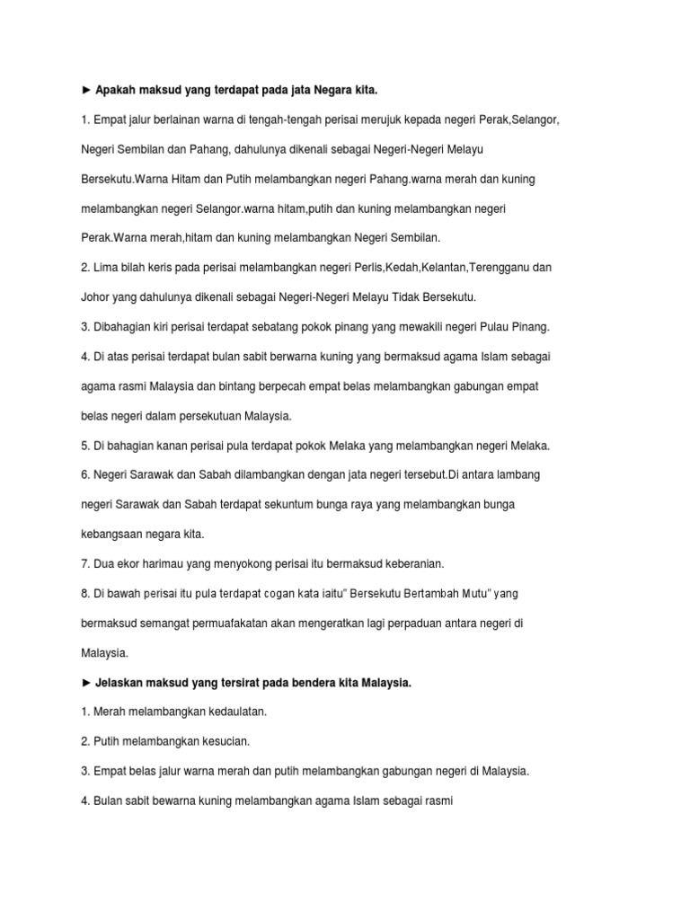 Apakah Maksud Yang Terdapat Pada Jata Negara Kita Pdf