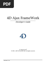 4D Ajax Framework Developer Guide