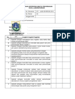 Daftar Tilik Penilaian Ketepatan Waktu Penyerahan Hasil Laboratorium