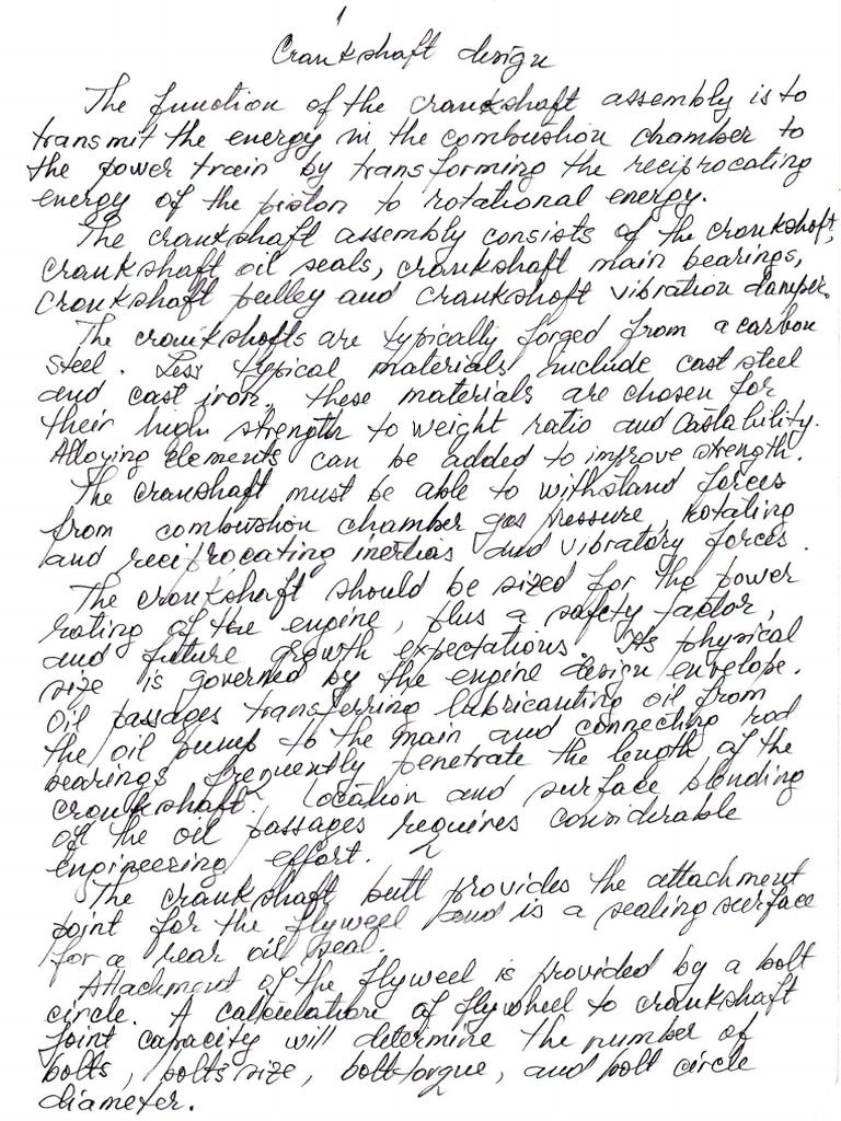 Crankshaft Design PDF