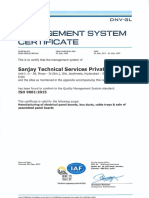 STSPL ISO Certificate