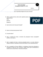 Ficha HGP 5 Portugal No Sec XV e Xvi