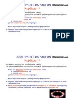 Ανάπτυξη  Εφαρμογών σε  Προγραμματιστικό Περιβάλλον Κεφ 1