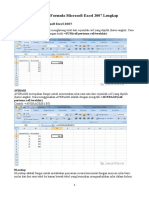 Kumpulan Formula Microsoft Excel 2007 Lengkap