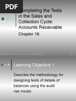 Completing The Tests in The Sales and Collection Cycle: Accounts Receivable