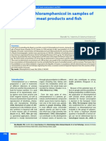 Meso 3 2011 Control of Chloramphenicol in Samples of Meat Meat Products and Fish