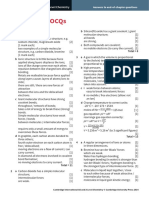 Answers To Eocqs: Cambridge International As Level Chemistry