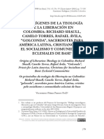 Los Orígenes de La Teología de La Liberación en Colombia