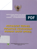 KMK No. 1426 TH 2006 TTG Petunjuk Teknis Promosi Kesehatan RS (PKRS) PDF