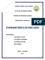 Evaporador Vertical de Tubos Largos PDF