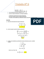 Ejercicios de Monopolio y Franja Cometitiva